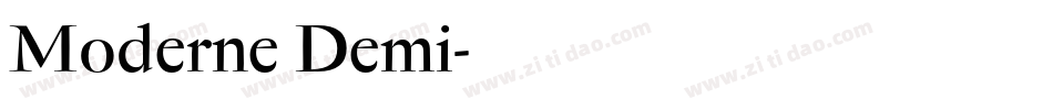 Moderne Demi字体转换